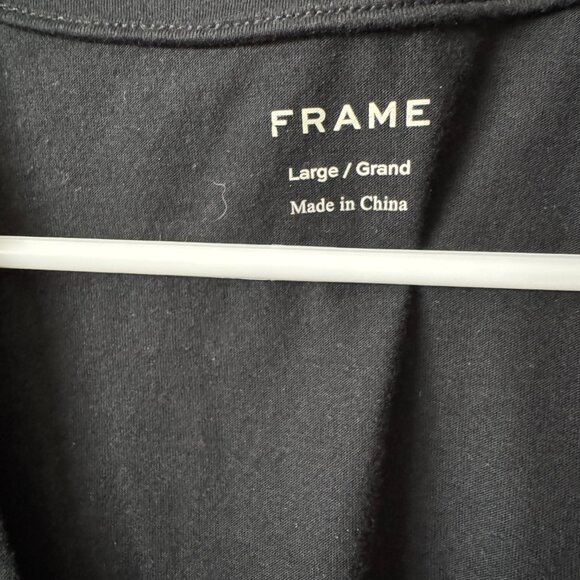 FRAME Le Mid Rise V-Neck T-Shirt - Picture 6 of 7